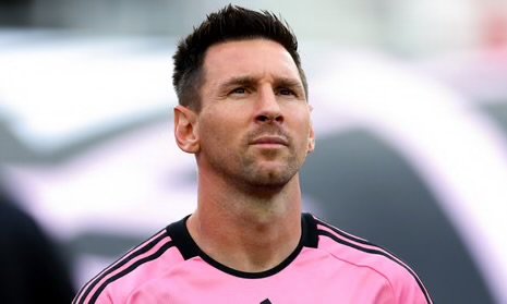Messi comemorando título pelo Inter Miami