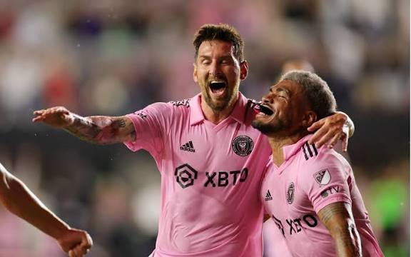 Messi comemorando título pelo Inter Miami