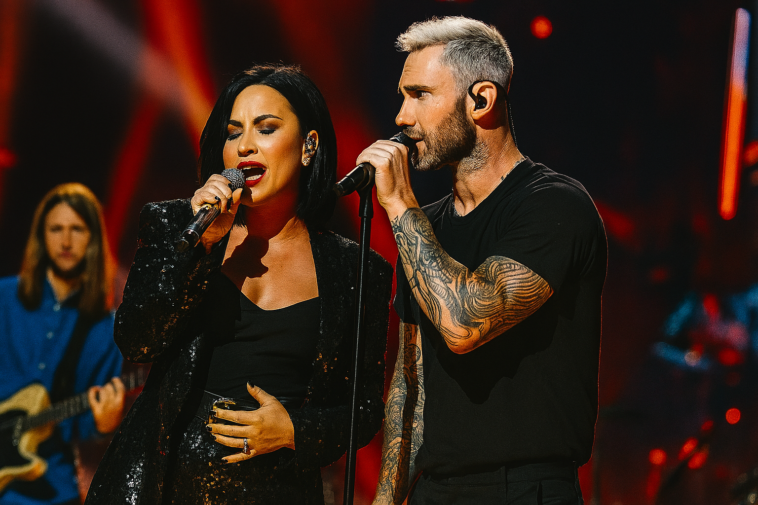 Demi Lovato e Maroon 5 - Foto internet